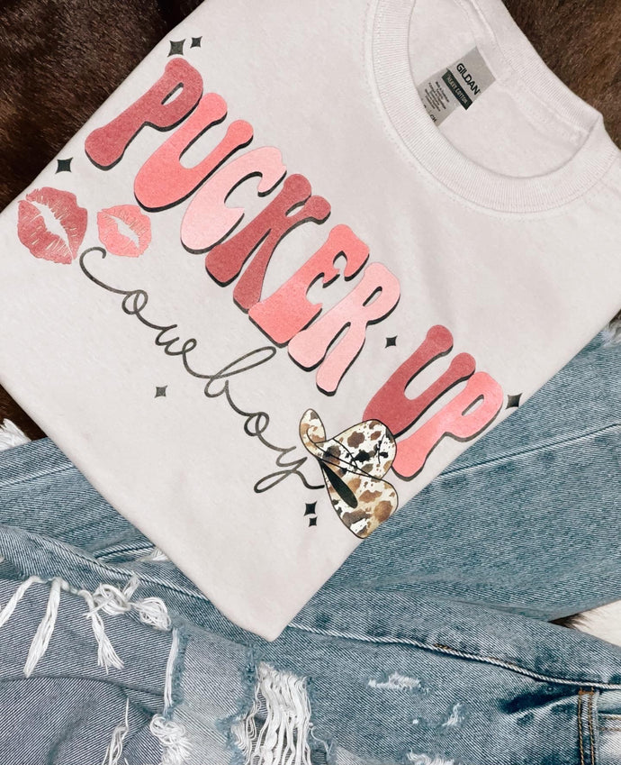 Pucker Up Cowboy Tee