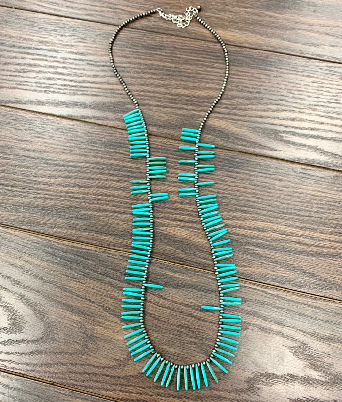 Turquoise Teeth Necklace